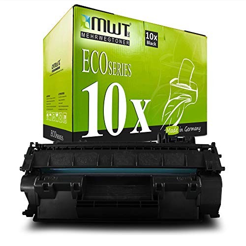 Eurotone 10x Toner Cartridge Reusable Toner instead of Q7553X 53X M2727 P2015 P2012 P2013