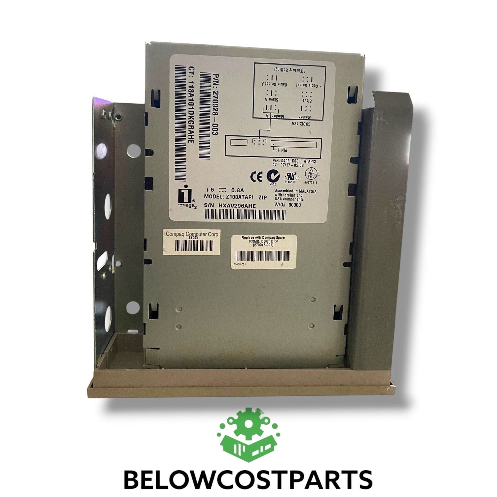 💻 Iomega Z100ATAPI 100MB Zip Drive Internal IDE Compaq Spare ⚙️
