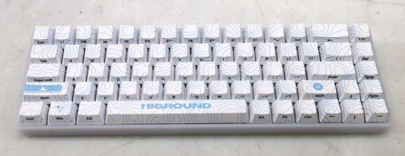 Higround Basecamp 65 Skystone 65% Hot-Swap Mechanical Keyboard White Switch