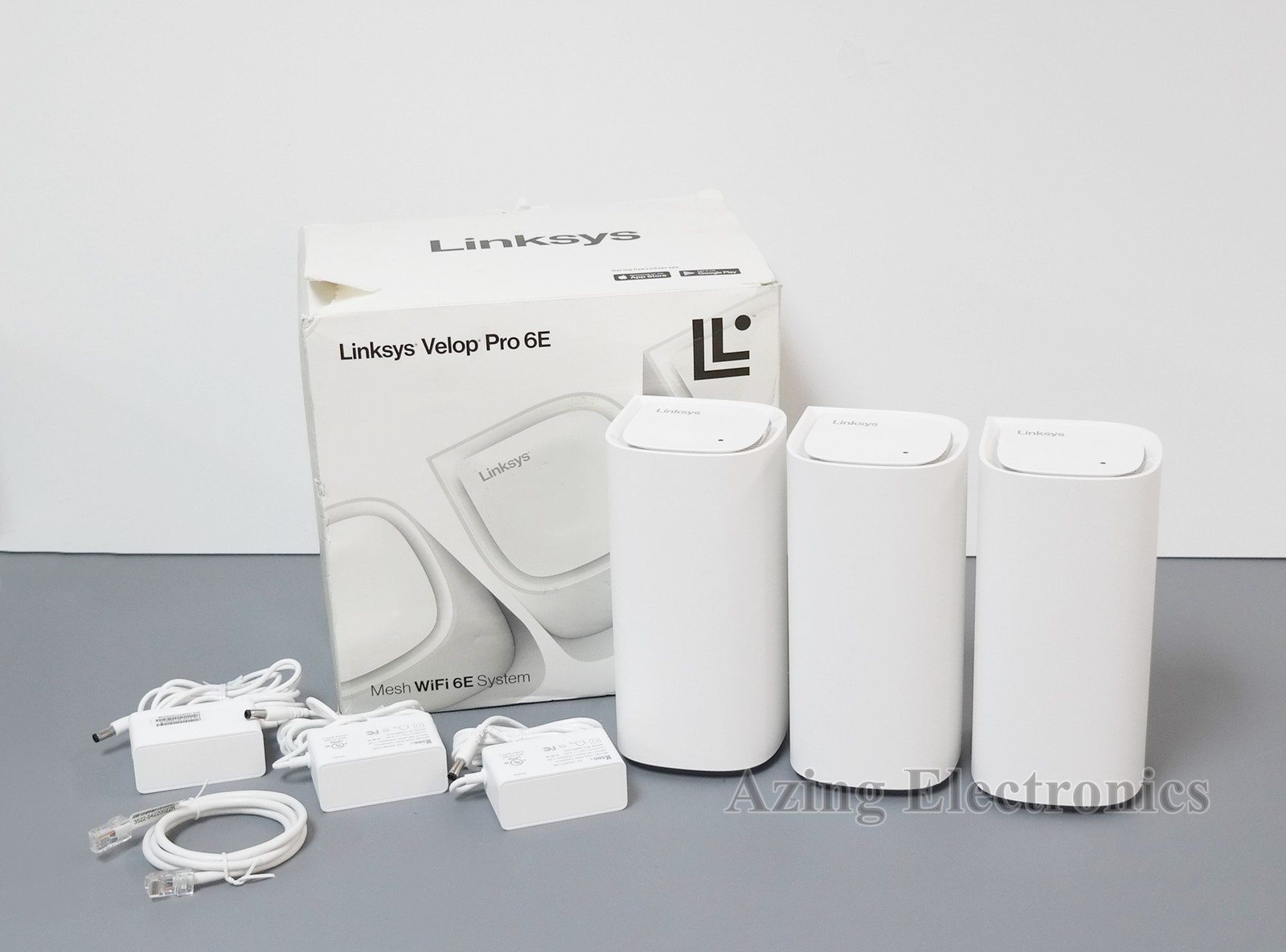 Linksys Velop Pro 6E AXE5400 Tri-Band Mesh Wi-Fi System MX6203 White (3-Pack)
