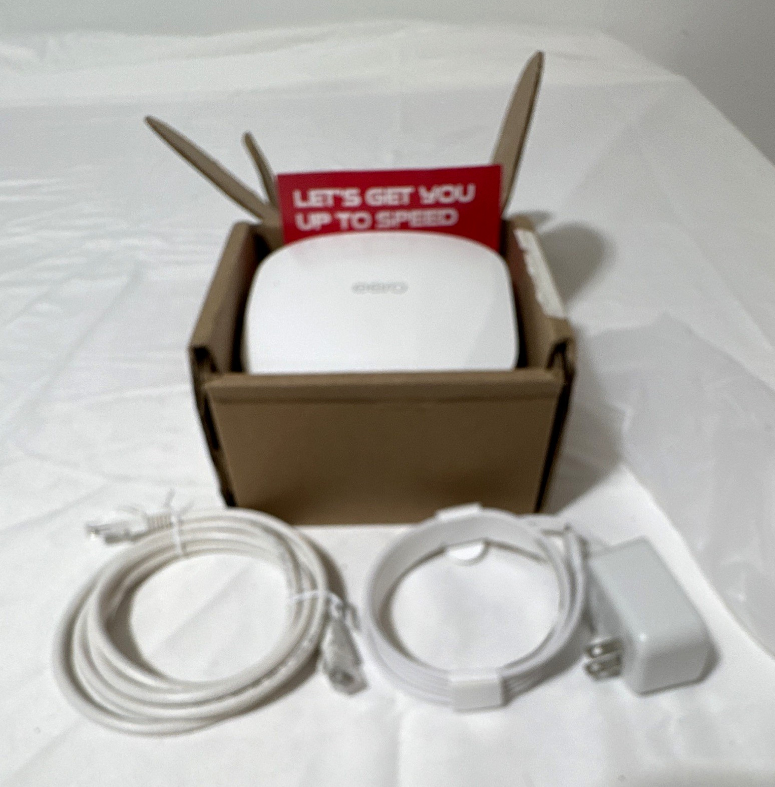 eero Pro 6 WiFi 6 Tri-Band Router White 2-Port Gigabit K010001 2AEM4-30317