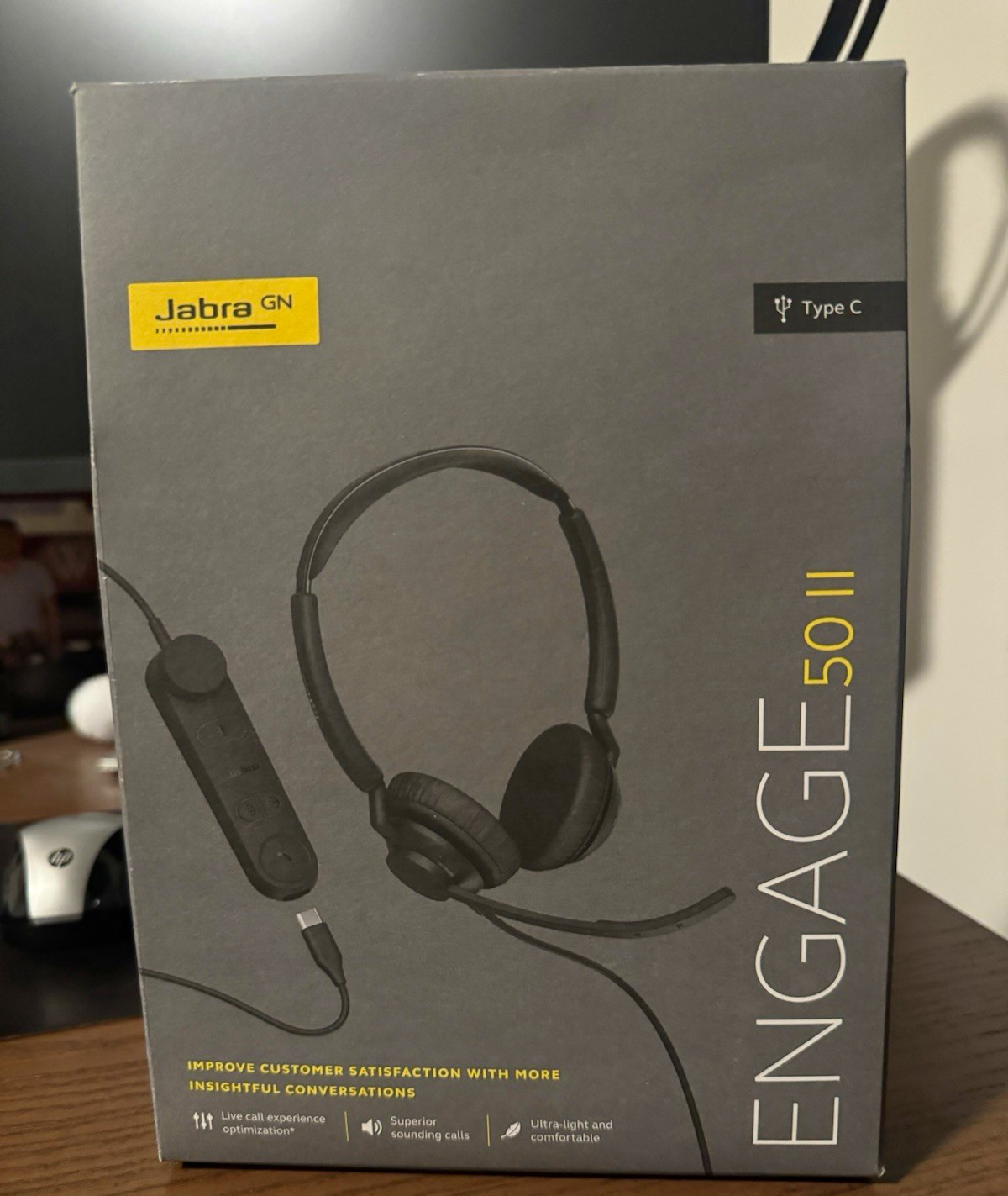 Jabra Engage 50 II USB-C Wired Stereo Headset with Mic Black