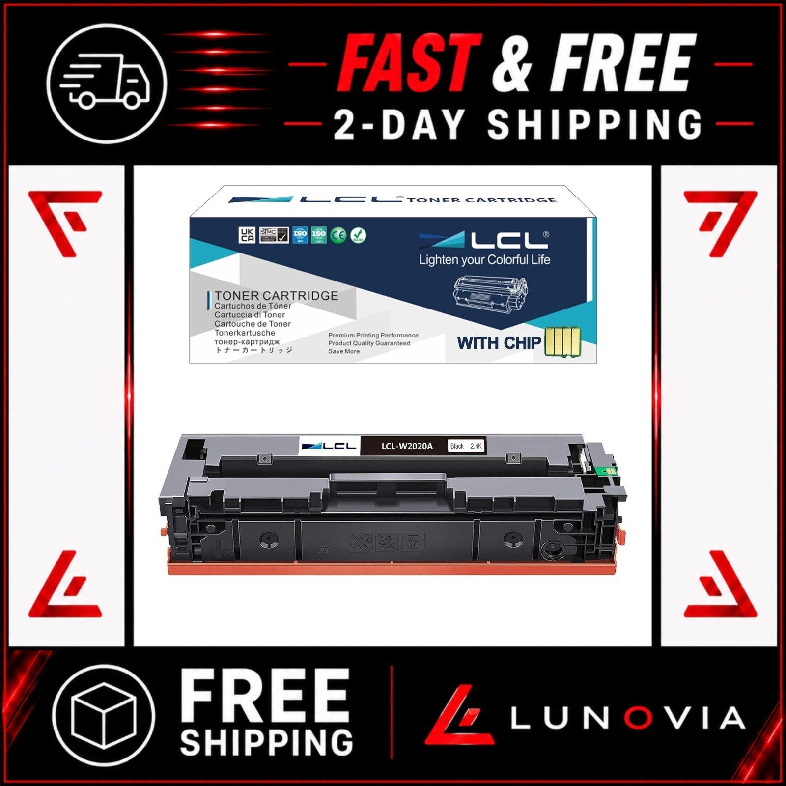 LCL 414A Black Toner W2020A for HP Color LaserJet Pro M479fdw M454dw M454dn