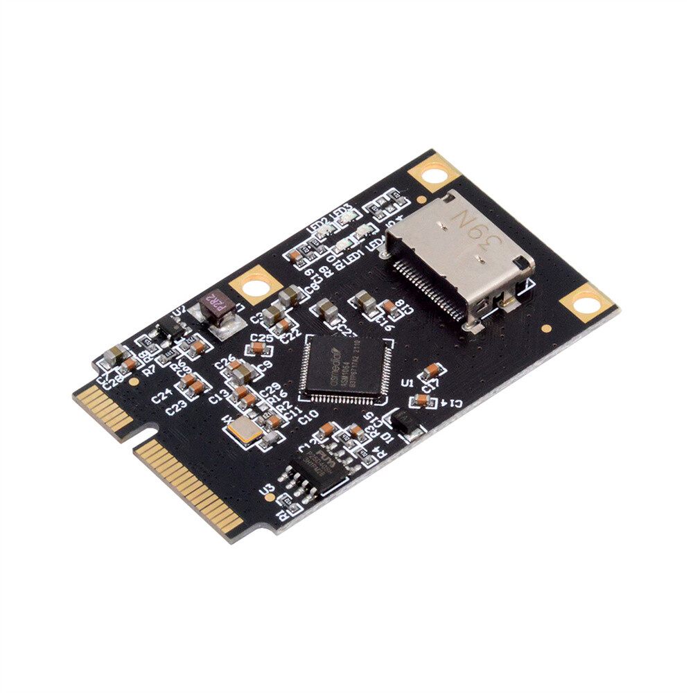 Cablecy Mini PCI-E PCI Express to Oculink SFF-8612 SFF-8611 SATA3.0 Four Adapter
