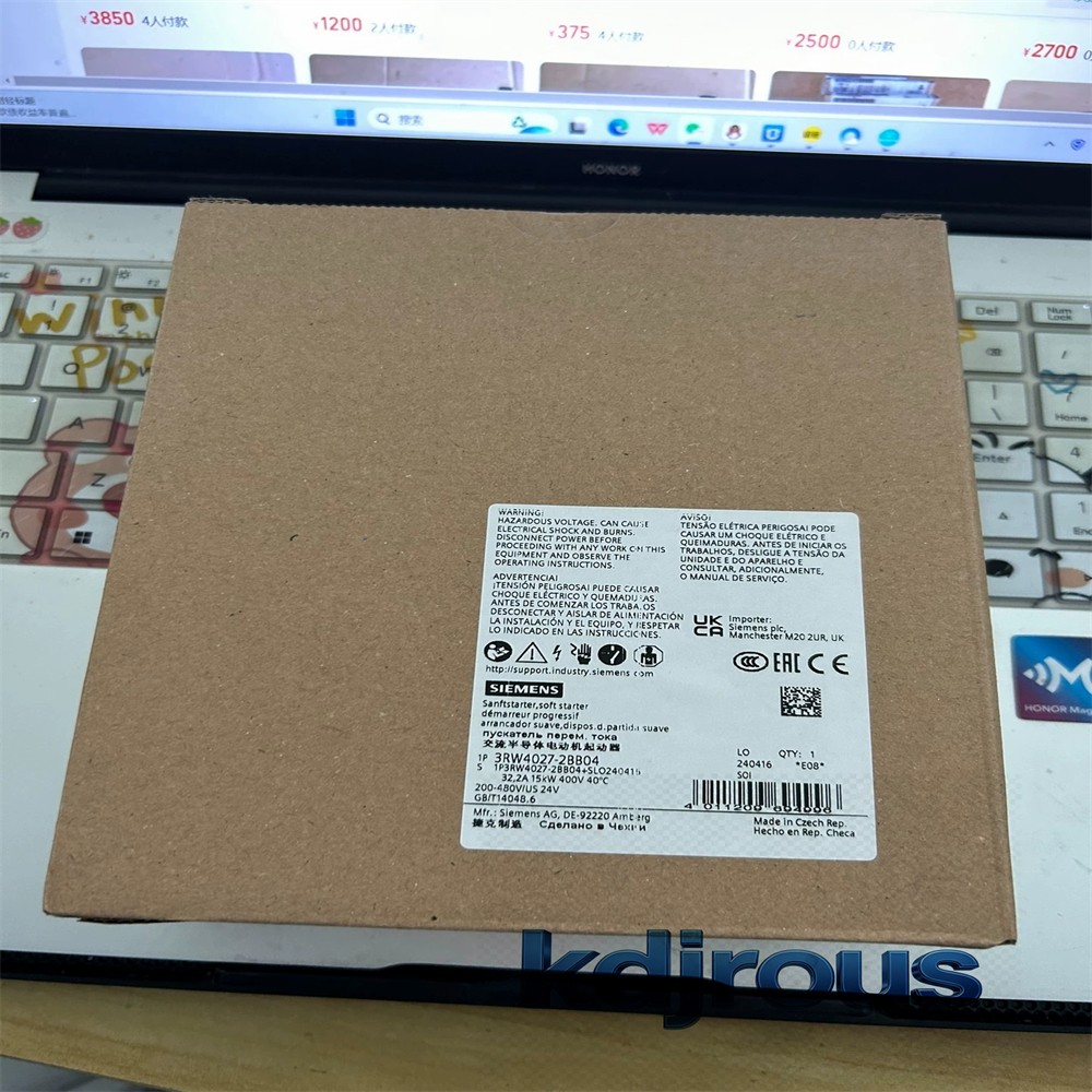 1PCS NEW SIEMENS 3RW4027-2BB04 Via FedEx or DHL 1-year warranty！