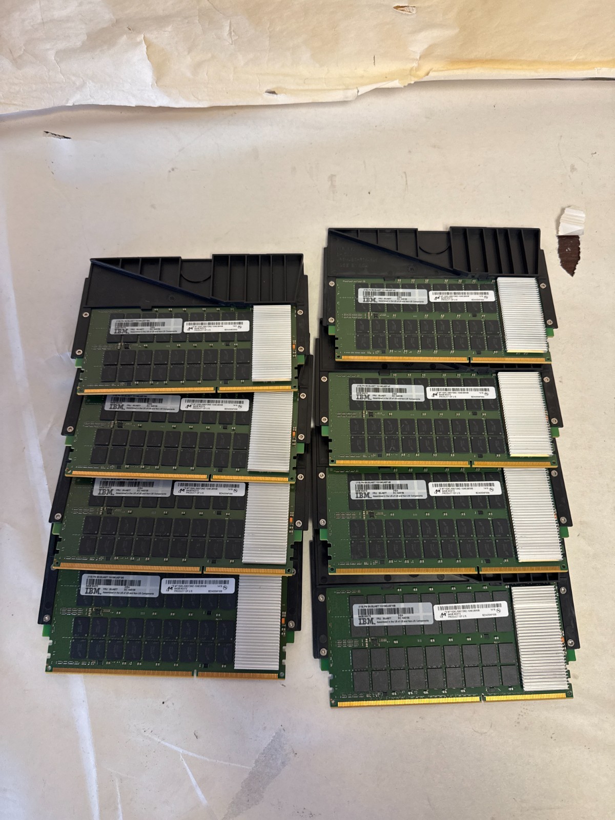 LOT OF 8 IBM 64GB DDR3 8GX72 CDIMM Memory - 512GB TOTAL