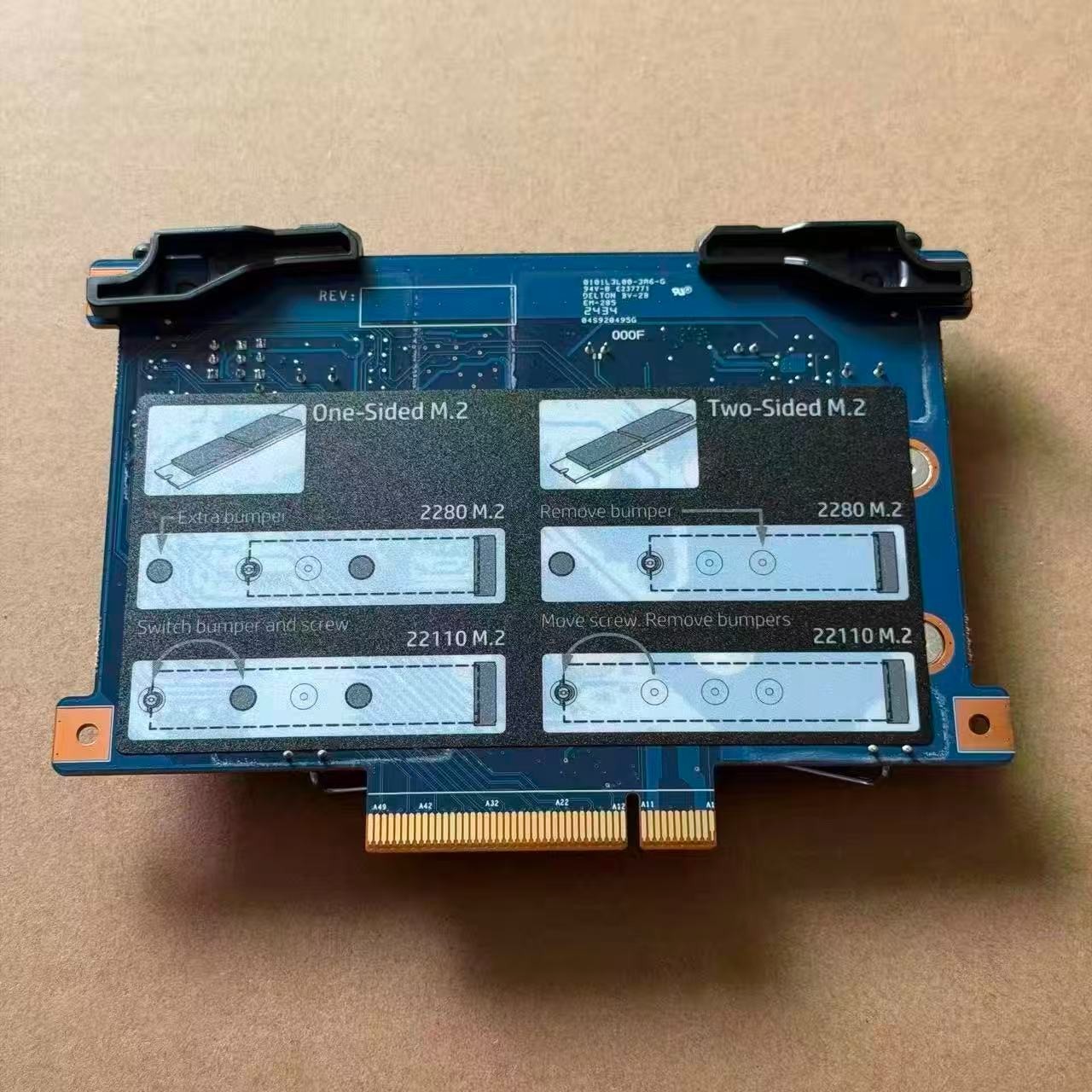 New for HP Z4 Z6 Z8 G4 Workstation PCIe NVMe Dual M.2 SSD Adapter 933576-001
