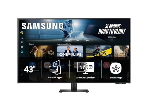Samsung 43 M7 Smart Monitor UHD with Smart TV Apps; Mobile Connectivity | Open B