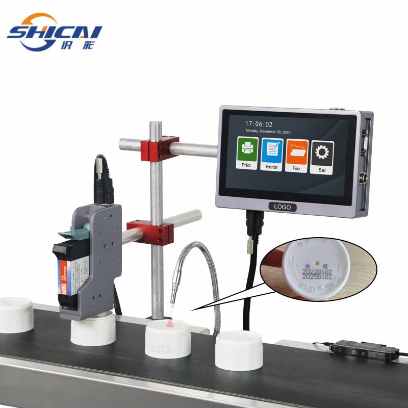 12.7mm 25 Languages Automatic Coding Machine Logo Coder Online Inkjet Printer