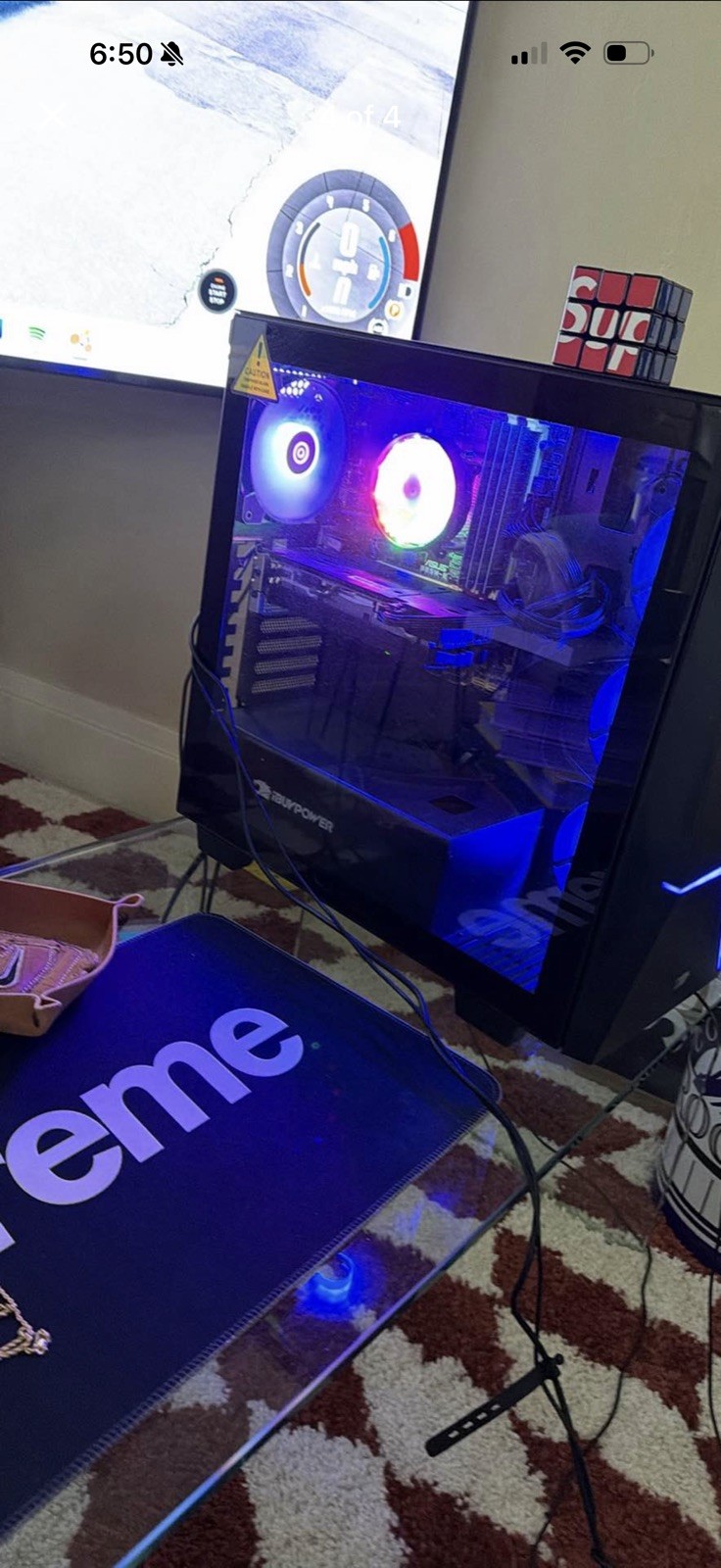 Custom Build ARGB Desktop i7 PC 32GB RAM 4TB SSD RX580 Win11 GAMING READY
