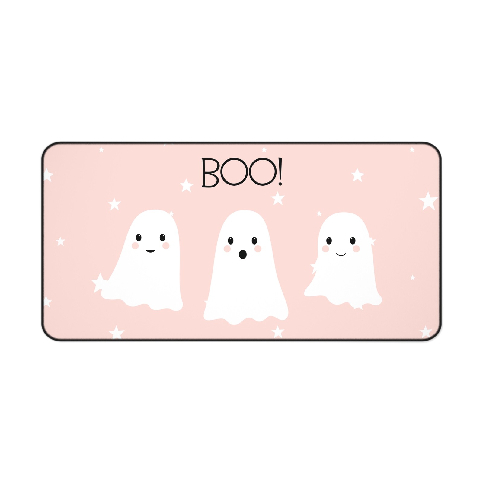 Halloween Ghost Desk Mat, Cute Office Decor, Boo Mat, Personalized Desk 