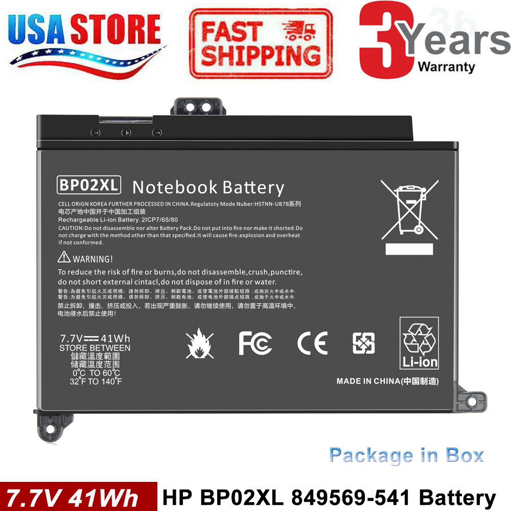 ✅BP02XL Battery For HP Pavilion BP02041XL 849909-850 849569-541 41Wh Notebook PC