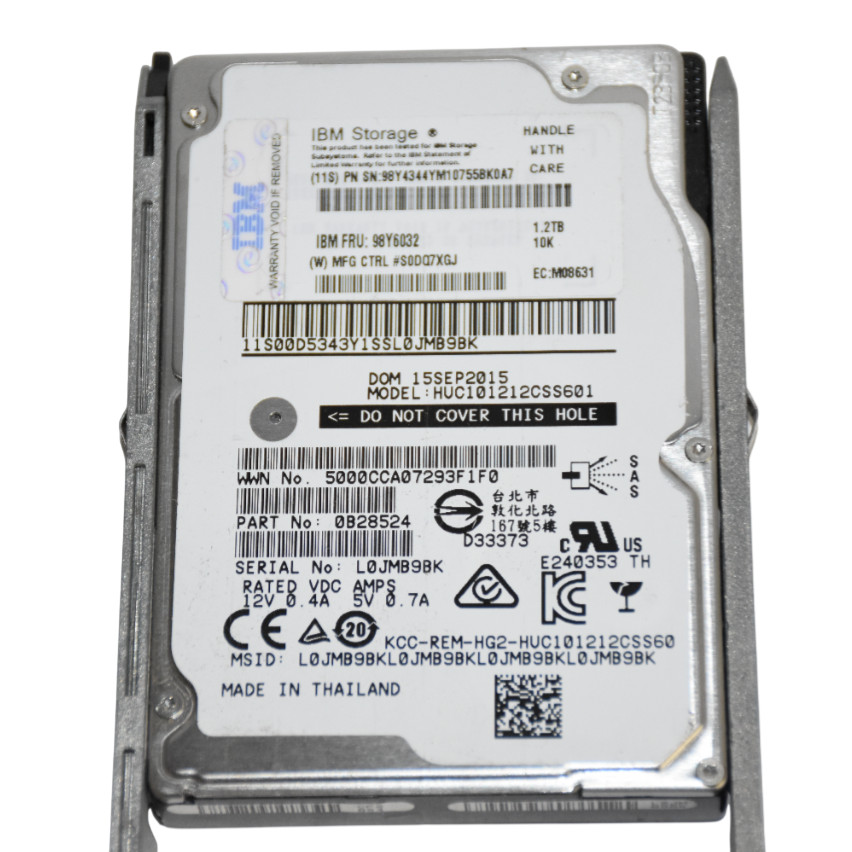 Lot Of 2 HGST Ultrastar C10K1200 1.2TB 10K SAS 6G Hard Drive HDD HUC101212CSS601