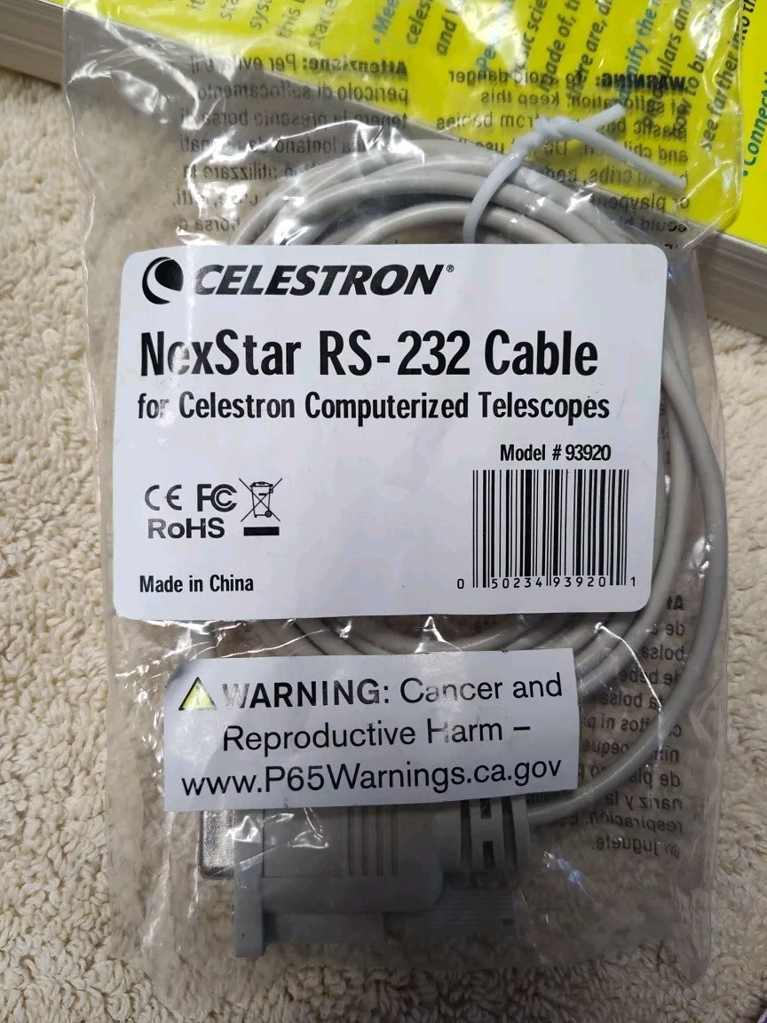Celestron NexStar RS-232 Cable