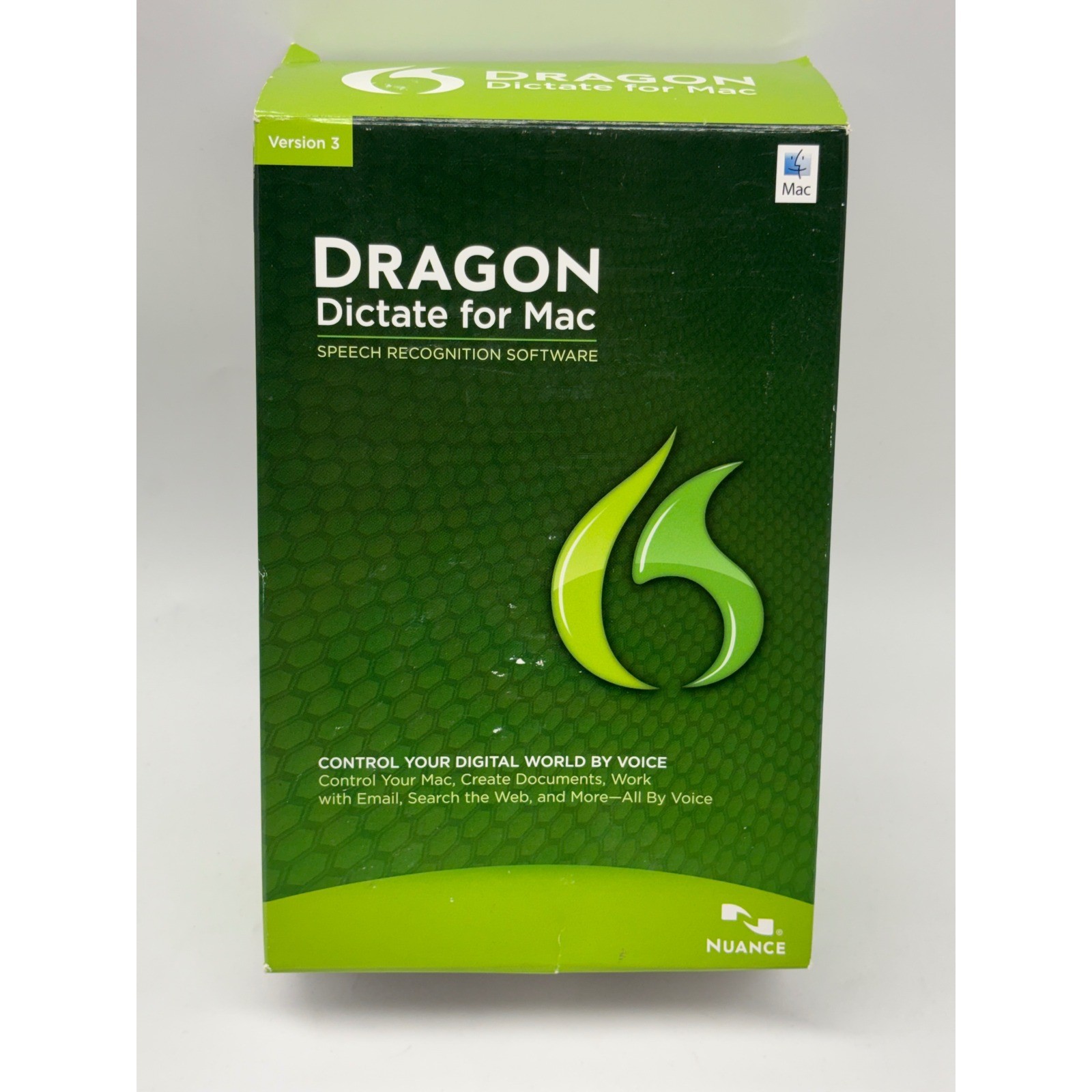 Nuance Dragon Dictate for Mac Version 3 Speech Recognition Software with Headset