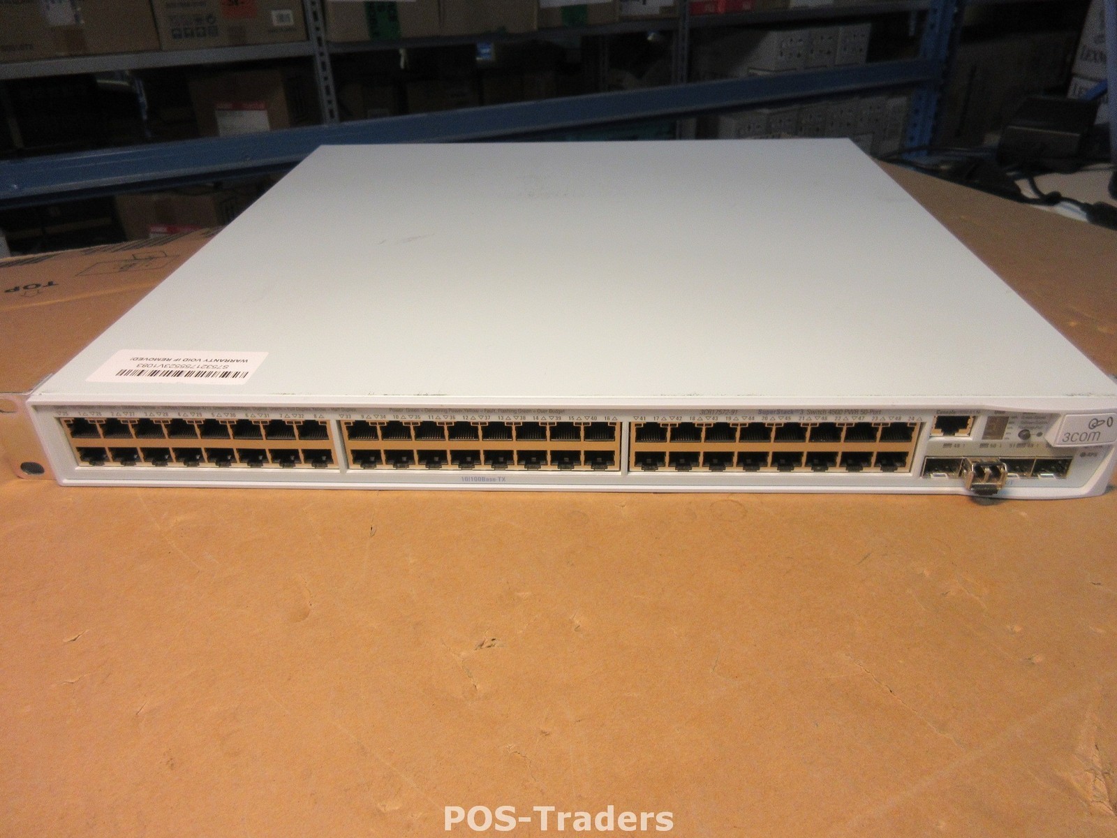 3Com 4500 3CR17572-91 PWR 50 Port PoE Managed Fast Ethernet Network Switch SFP