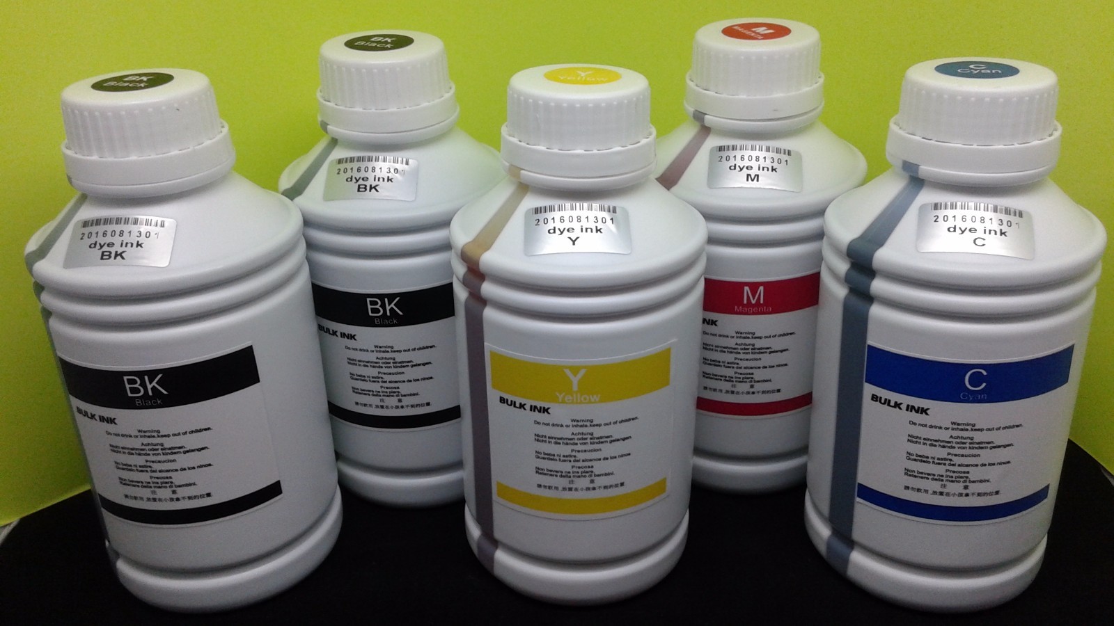 5 x 250ml Refill Bulk Dye Ink compatible for HP Canon Dell Brother Epson Printer