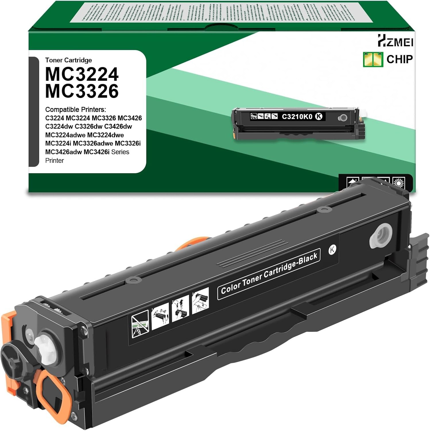 MC3224 MC3326 Toner Cartridge C3210K0 Black Toner for Lexmark C3224 MC3224, 2749