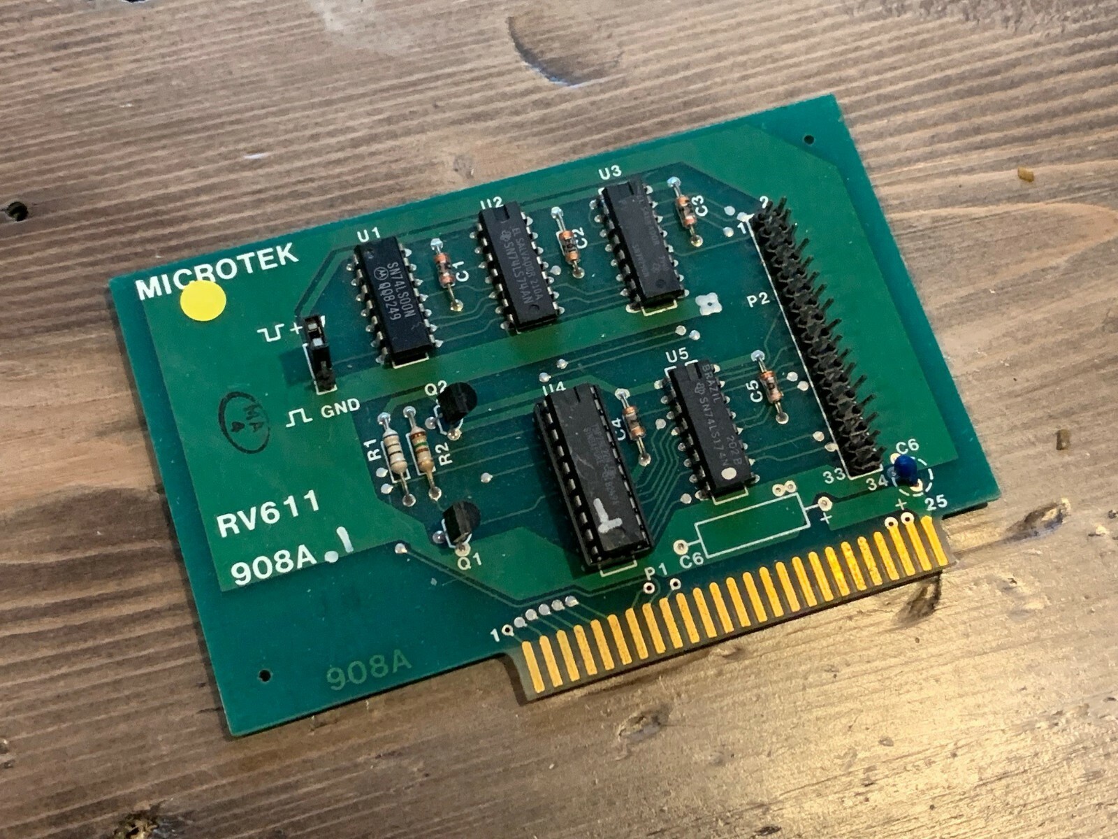Apple II IIe II+ Parallel Printer Interface Card 908A Slotware Mirotek RV611