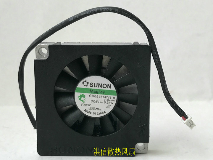 SUNON  GB0545AFV1-8 DC 5V 0.35W 45CM 2Pin 45*45*10MM Cooling Fan
