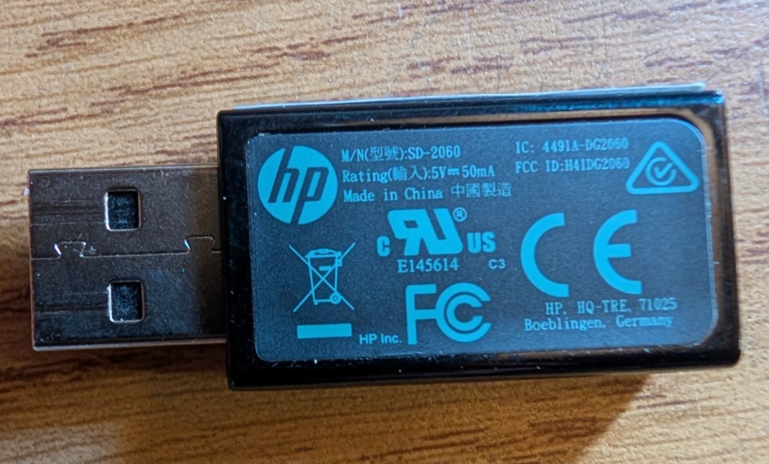 Wireless keyboard and mouse USB dongle Receiver for HP sk2064 sm2064