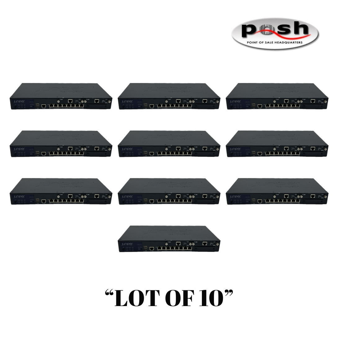 "Lot of 10" Juniper SRX220 8-Port Gigabit Services Gateway Security Appliance