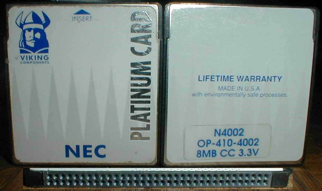 NEC Versa 4000 OP-410-4002 8mb Memory Card Viking 4050 4200 M/75D 40E E M V P