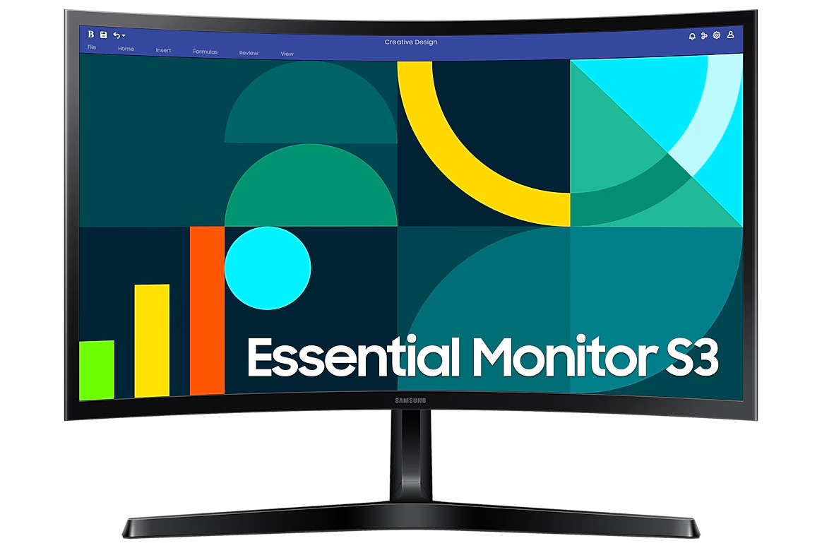 New Samsung 24" S24D366GAN LED FHD Curved Monitor New Sealed In Box