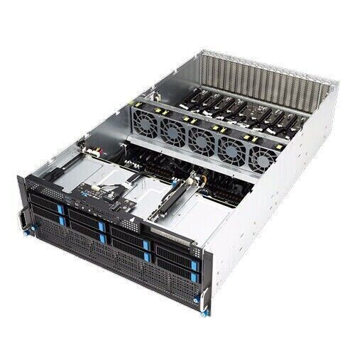 ASUS ESC8000A-E12 4U 8 GPU Server For NVIDIA A100 H100 80GB , AMD EPYC 9004 CPU-
