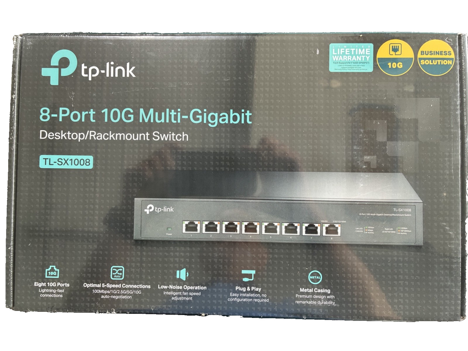 TP-Link TL-SX1008 | 8 Port 10G/Multi-Gig Unmanaged Ethernet Switch