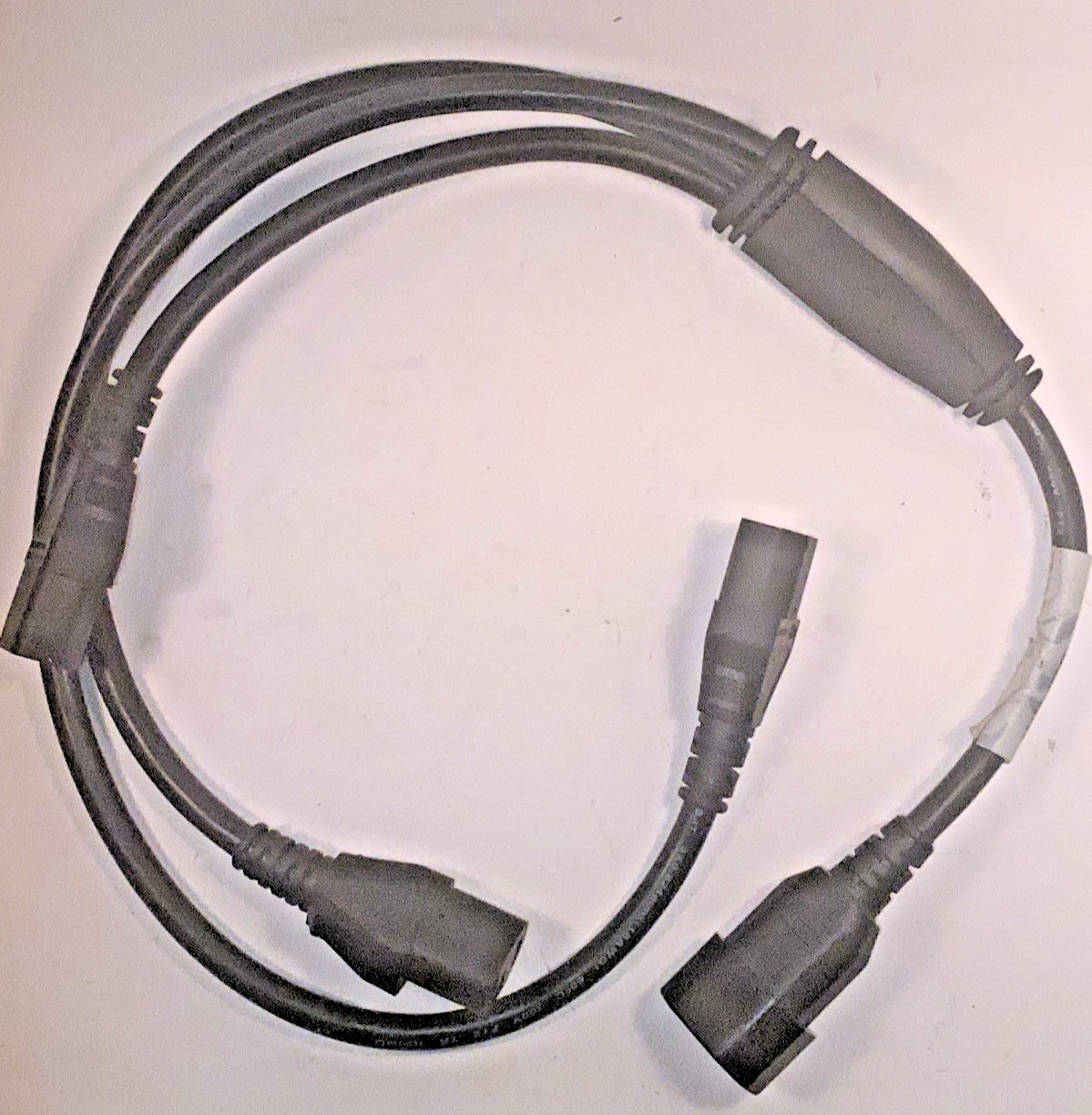 Power Supply Cord Splitter with 3 Instrument Connectors 6” 12” 18” Long.