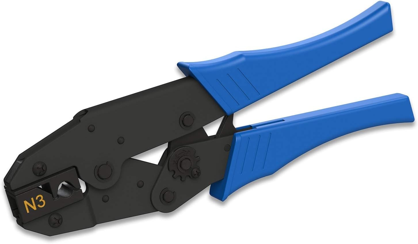 - Crimper Tool Cat6 Cat5 5E RJ45 Cable Crimp and Trim Easy Pass Thru Plugs RJ 45