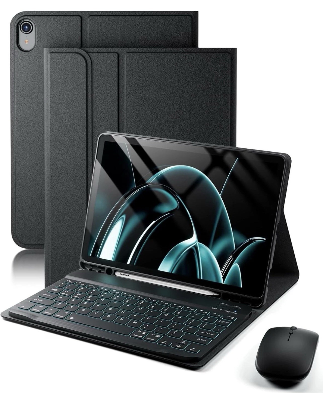TUNKARMOR iPad 11th Gen A16 2025/2022 10th Gen Case, Magnetic Keyboard & Mouse