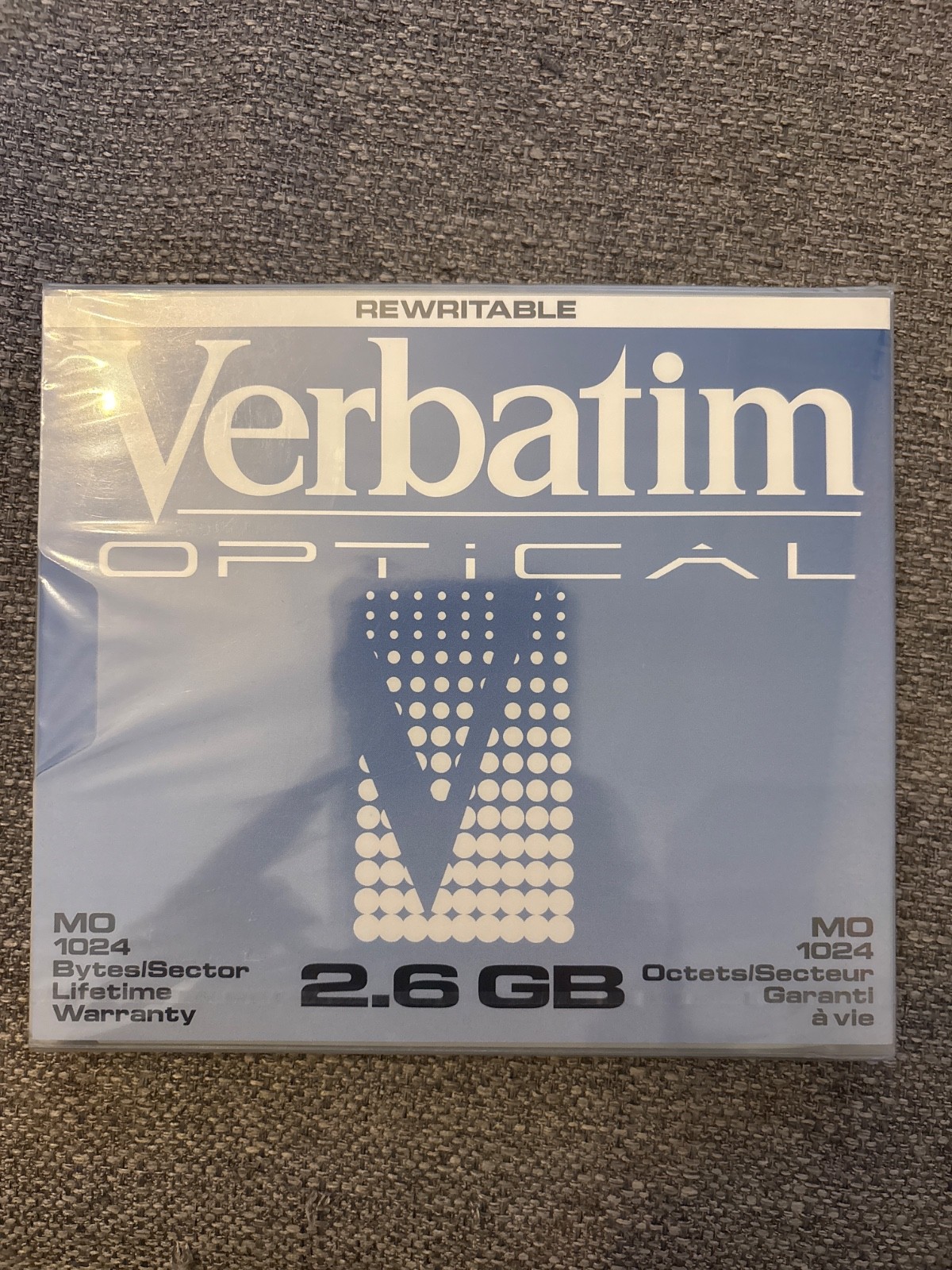 Verbatim Optical 91204 2.6 gig Rewritable Media 1024 b/s  - NEW Sealed-get me