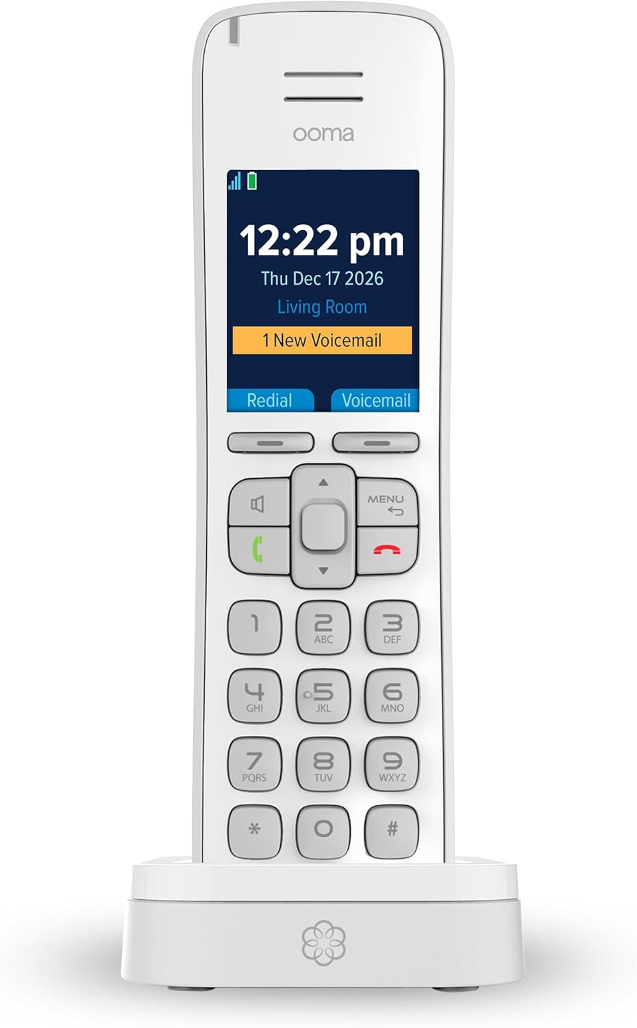 HD3 Handset White Cordless Phone with Caller-Id and HD Voice Quality. Works Only