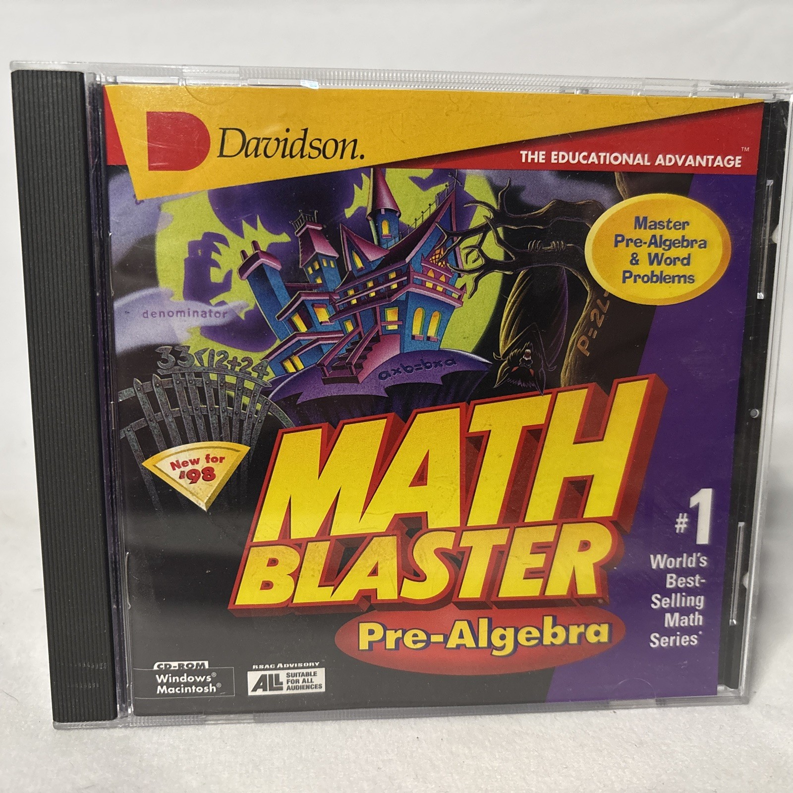 Davidson Math Blaster : Pre-Algebra (PC) CD-ROM - Windows 3.1/95 Power Macintosh