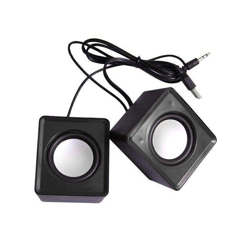3.5mm Jack USB Wired Computer Speaker Stereo For PC Laptop Notebook Desktop FFoB