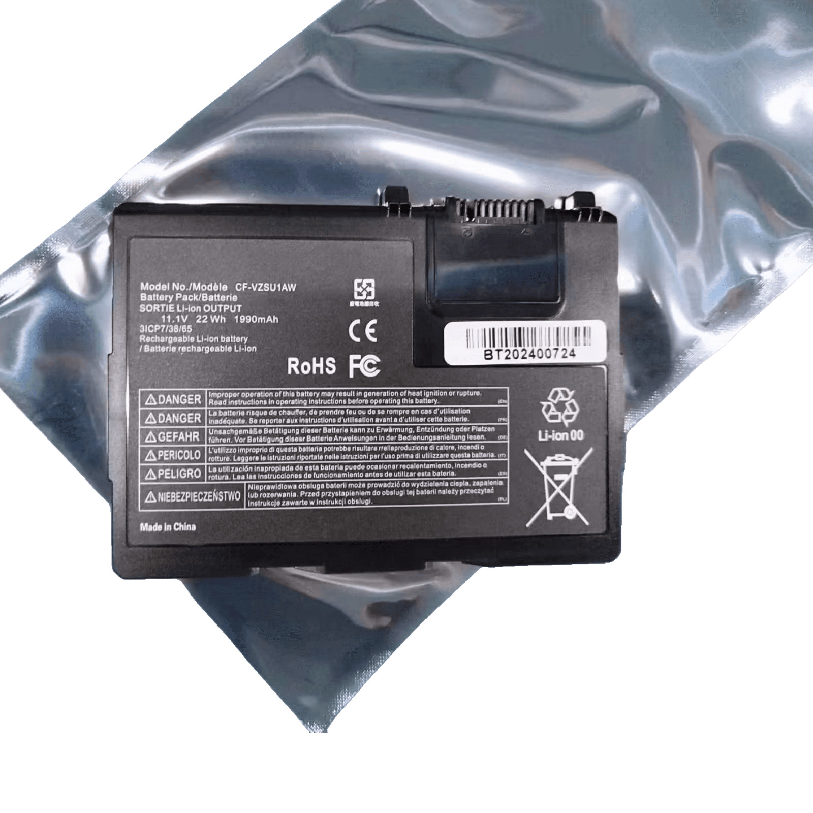 New 1990mAh CF-33 CF-VZSU1AW Battery for Panasonic Toughbook CF-33 Unused