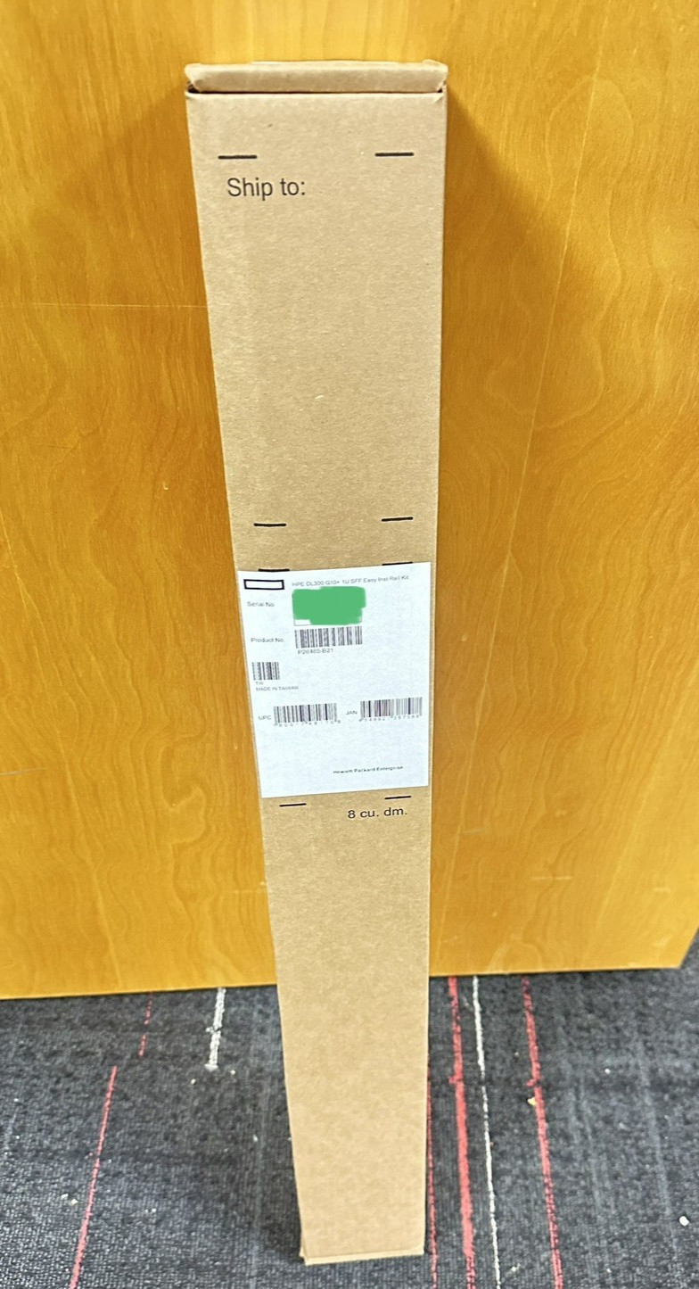 HPE P26485-B21 DL3XX Gen10 Plus and V2 1U SFF Easy Install Rail Kit Rails  New