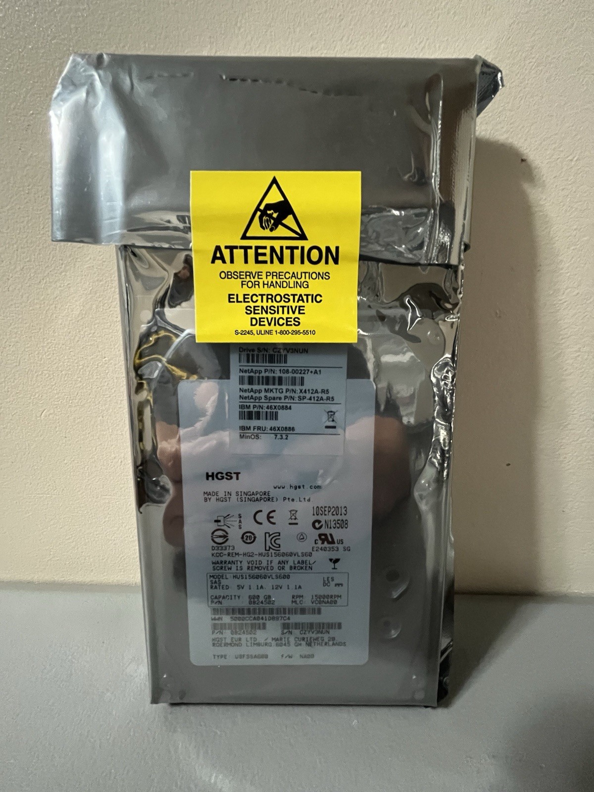 Netapp Internal Drive 108-00227+A1 New E3A