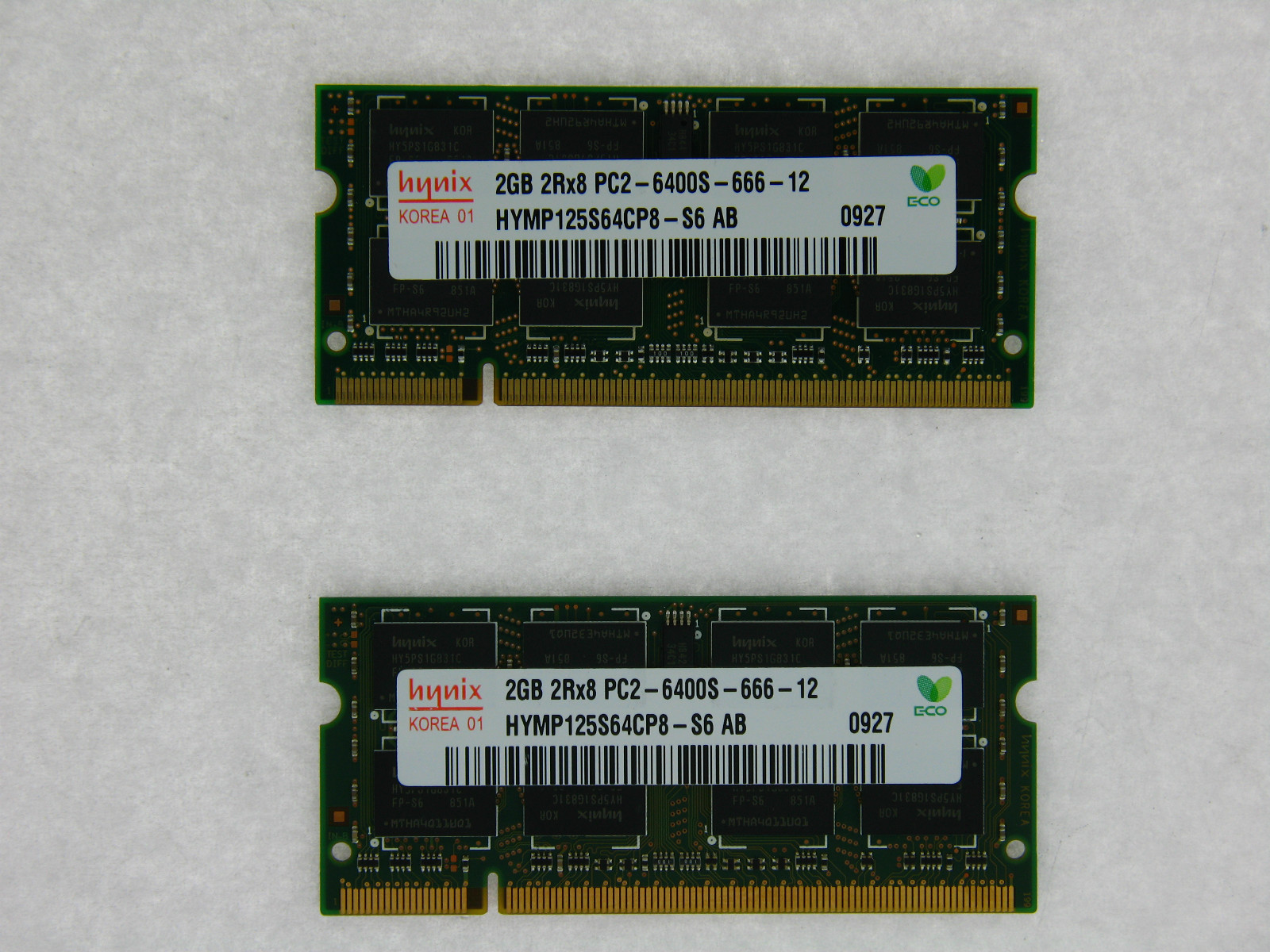 HYMP125S64CP8-S6 4GB 2X2GB PC2-6400 DDR2 800Mhz So-Dimm 200pin Laptop Mem Hynix