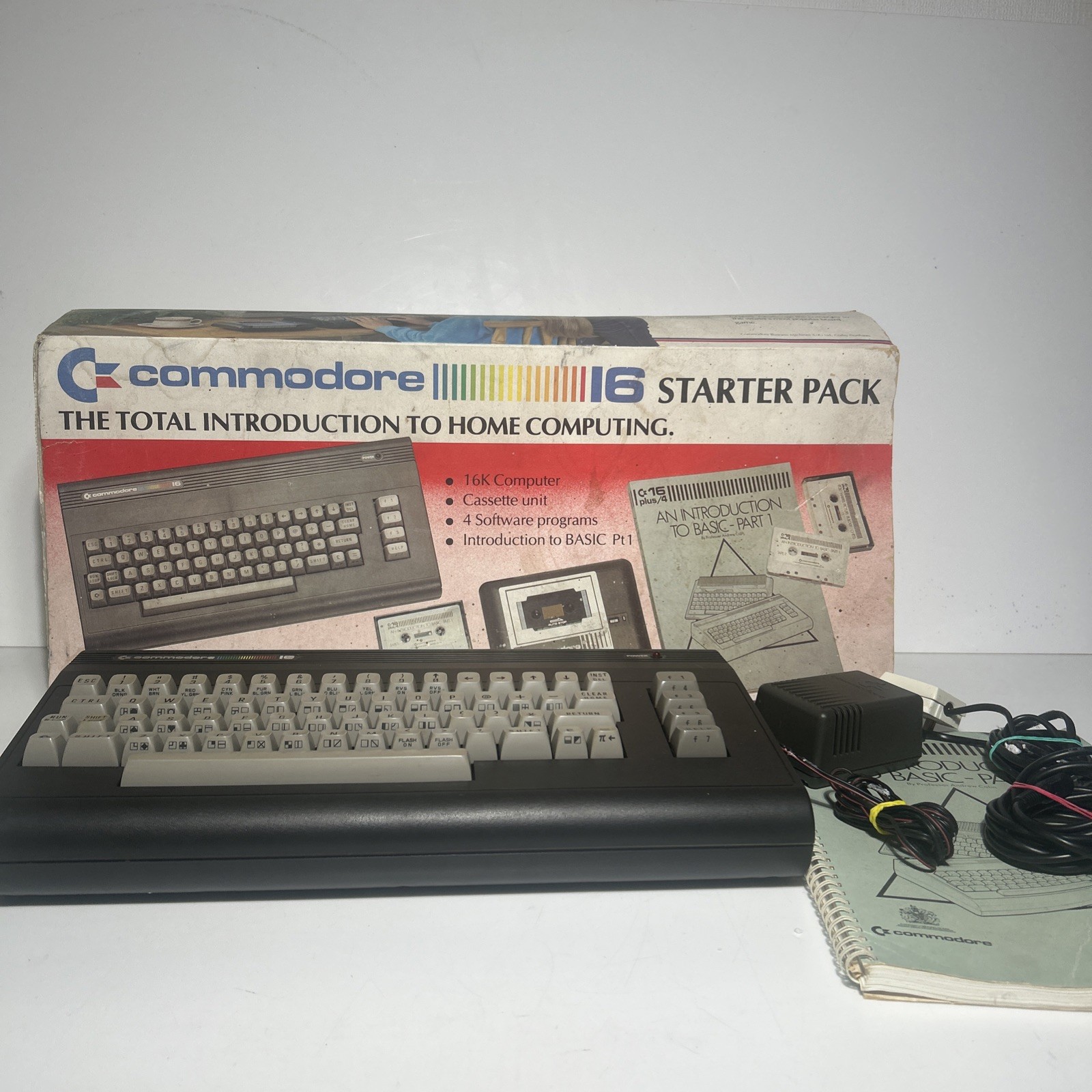 Commodore C16 Starter Pack Boxed And Tested Working c16 COMPUTER & Power supply