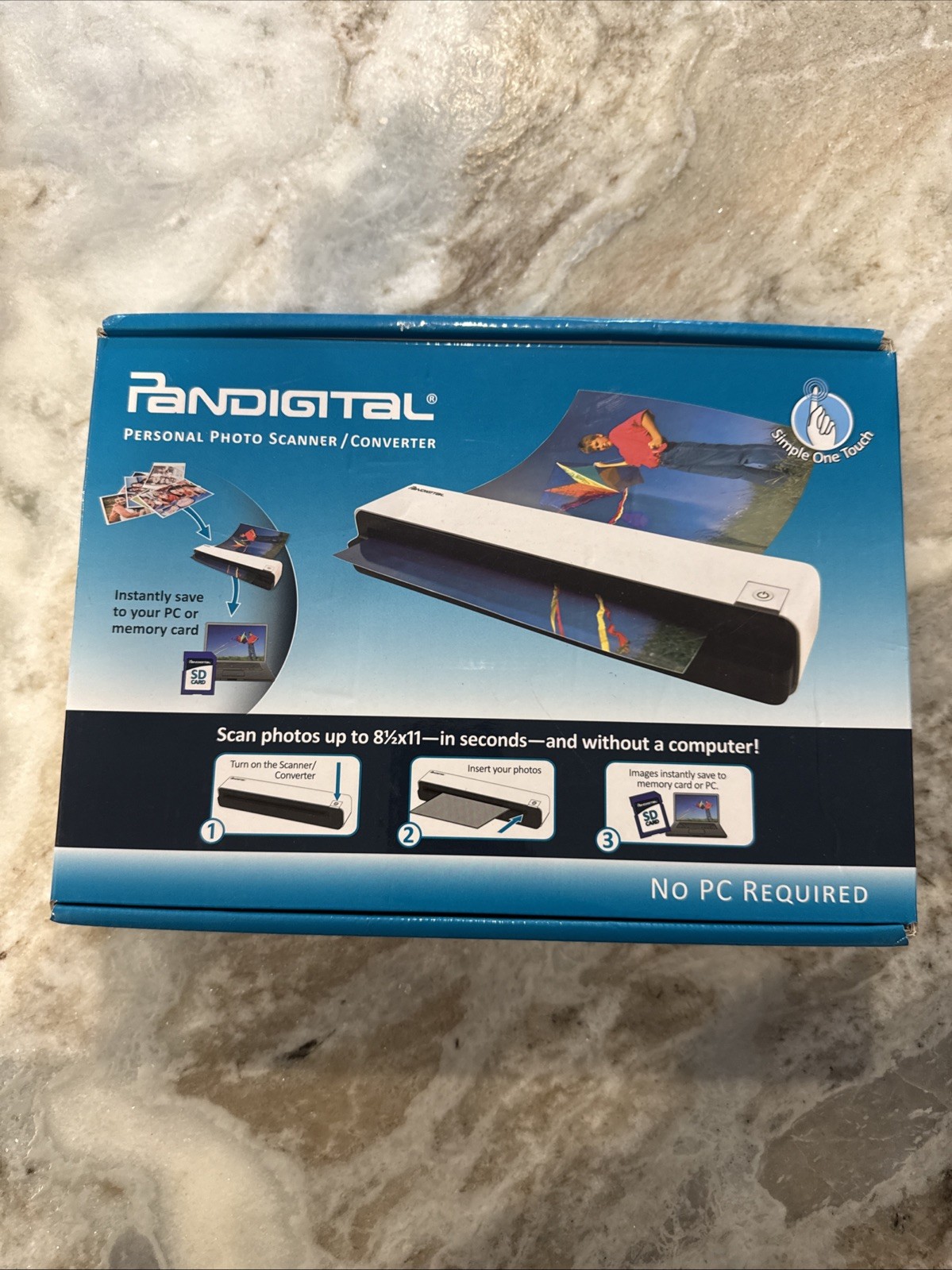 Pandigital PANSCN06R Personal Photo Scanner / Converter RED No PC Required NEW