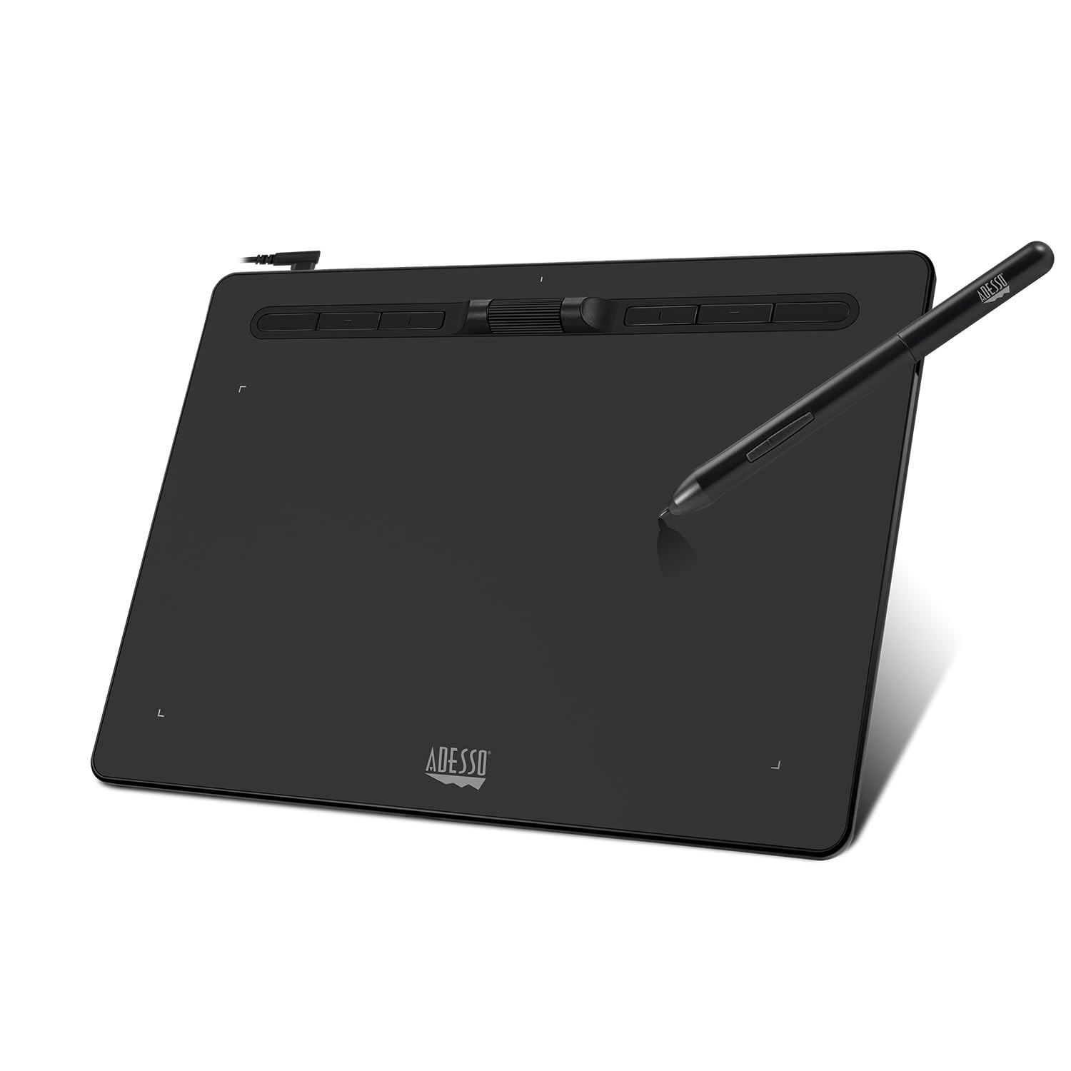 Adesso Cybertablet K10 Graphics Drawing Tablet, 10x6 Inch, 8192 Levels
