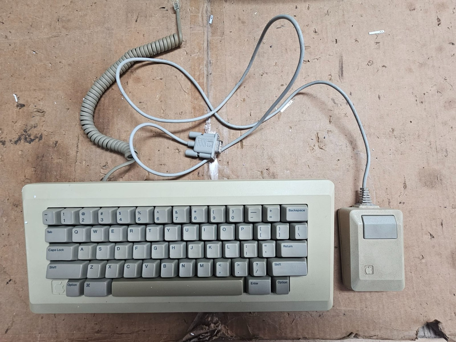 Vintage Apple Macintosh M0110 Keyboard M0100 Mouse 128K 512K Original Tested