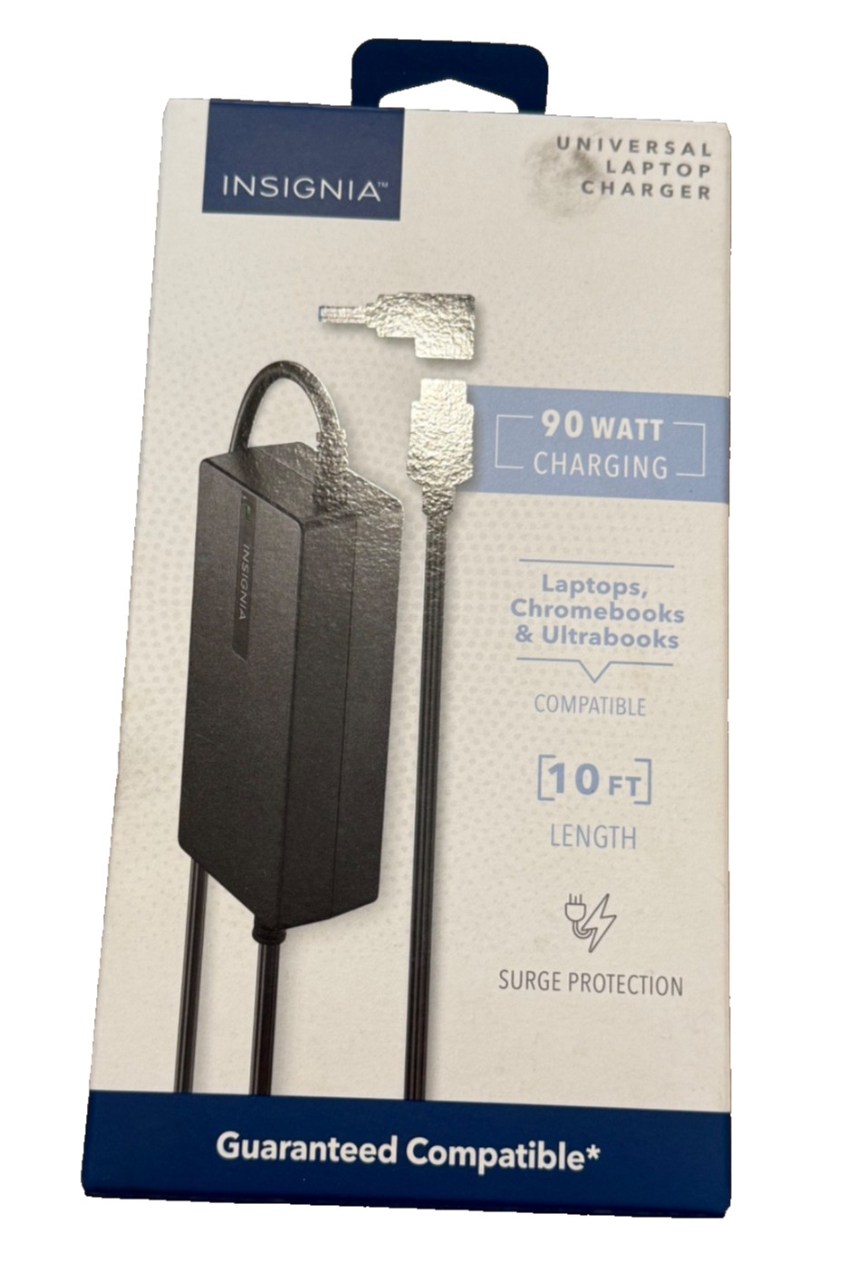 Genuine Insignia 90 Watt Universal 10 Foot Laptop Charger BRAND NEW MSRP $69.99