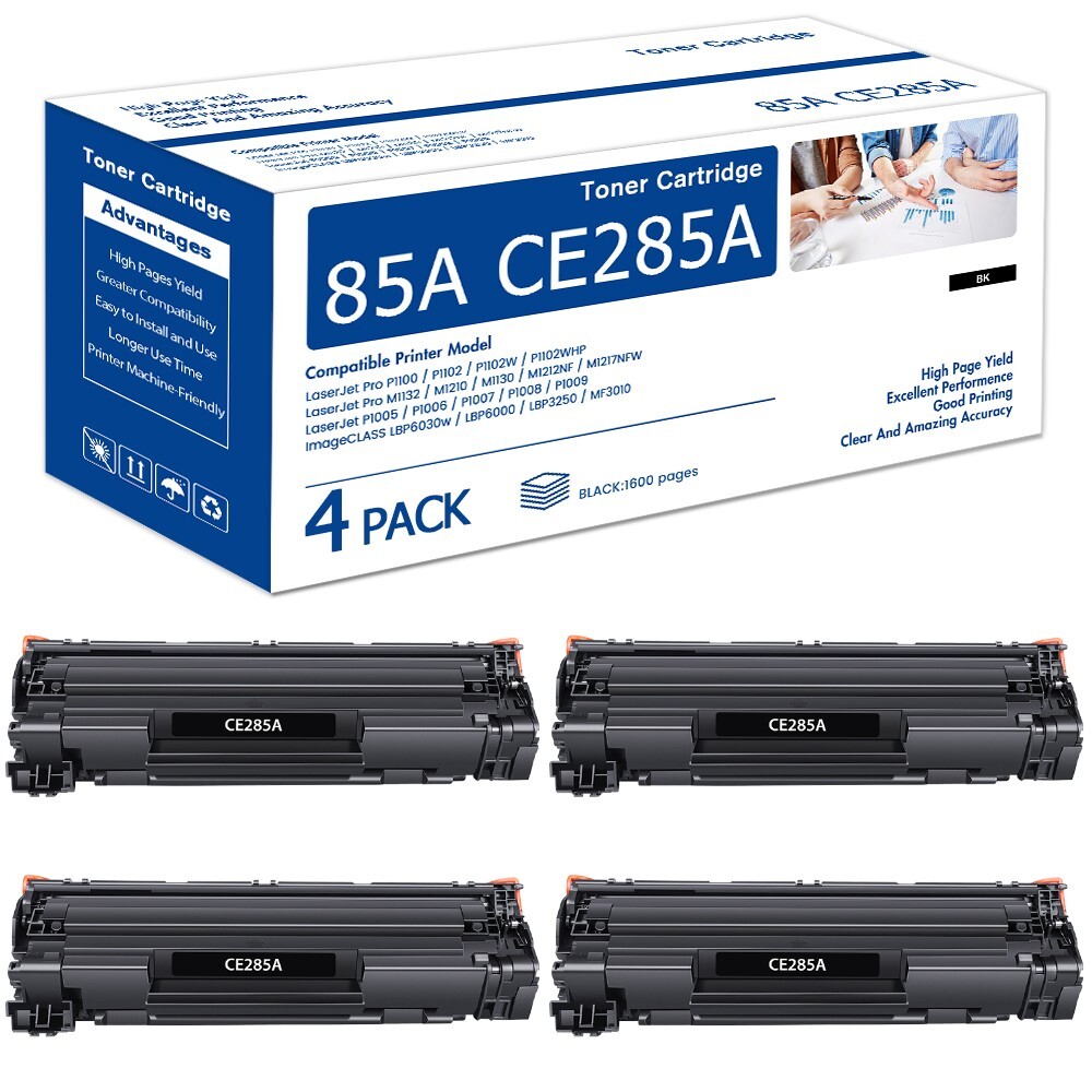 5PK CE285A 85A Toner Compatible with HP LaserJet P1102 P1102W M1212NF MFP