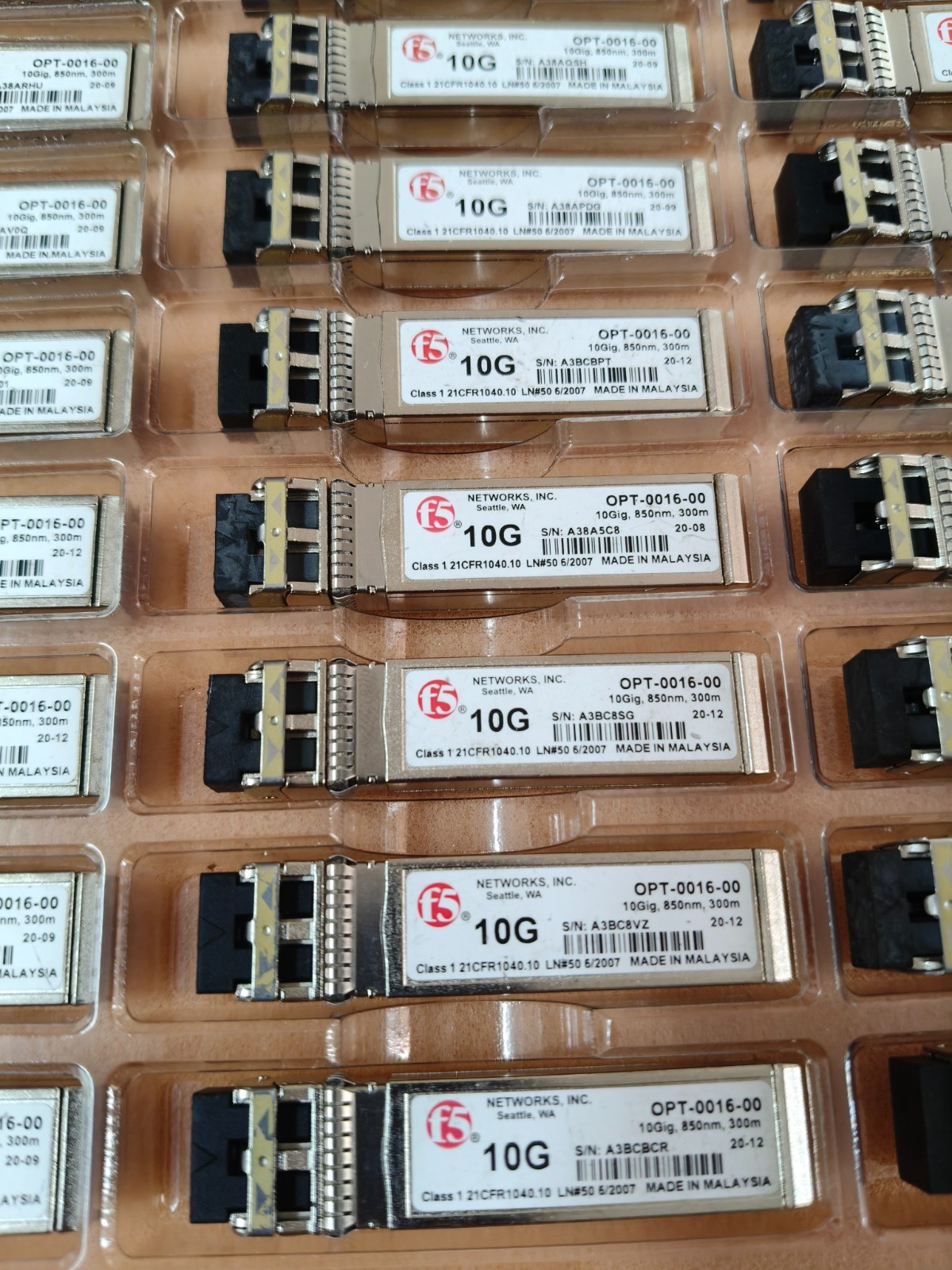 Genuine F5 Networks 10G OPT-0016-00 10GBASE-SR SFP+ transceiver Module