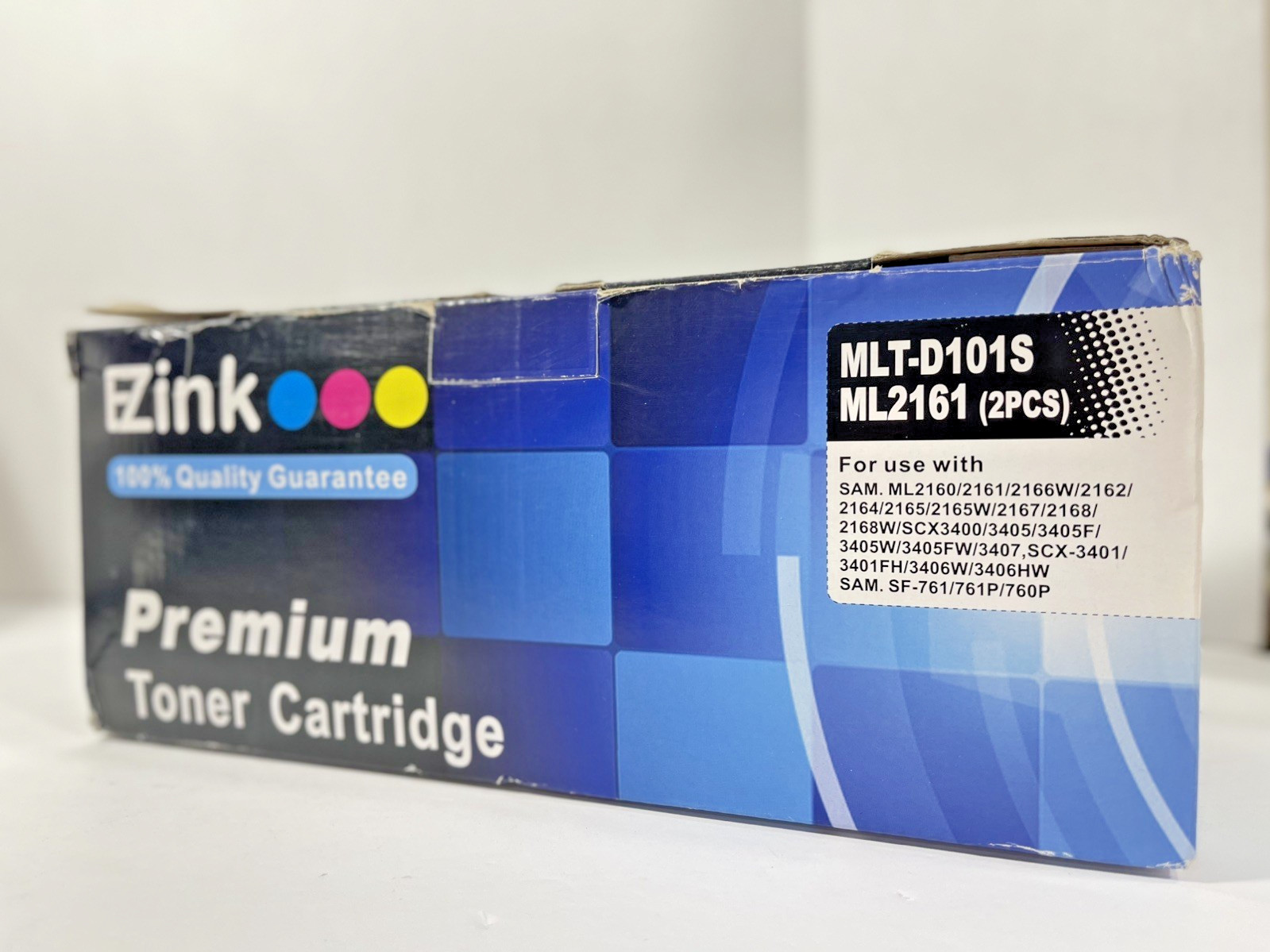 2-Pk EZink MLT-D101S ML2161 Premium Toner Cartridge Samsung ML-2165W SCX-3405