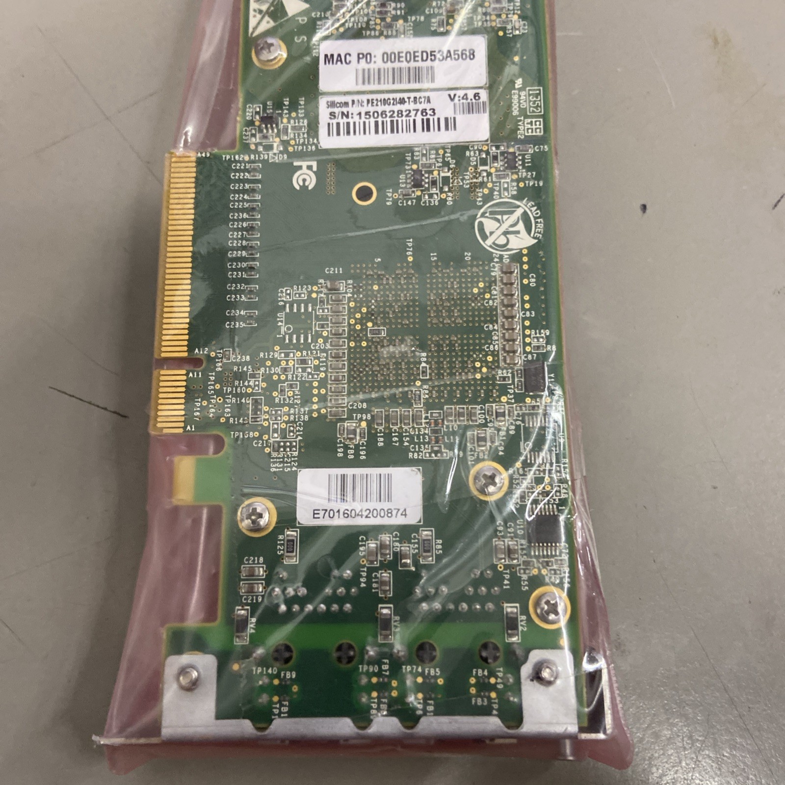 Silicom PE210G2140-T-BC7A  x540  10GT 10Gig Ethernet PCIe Network Adapter V4.6